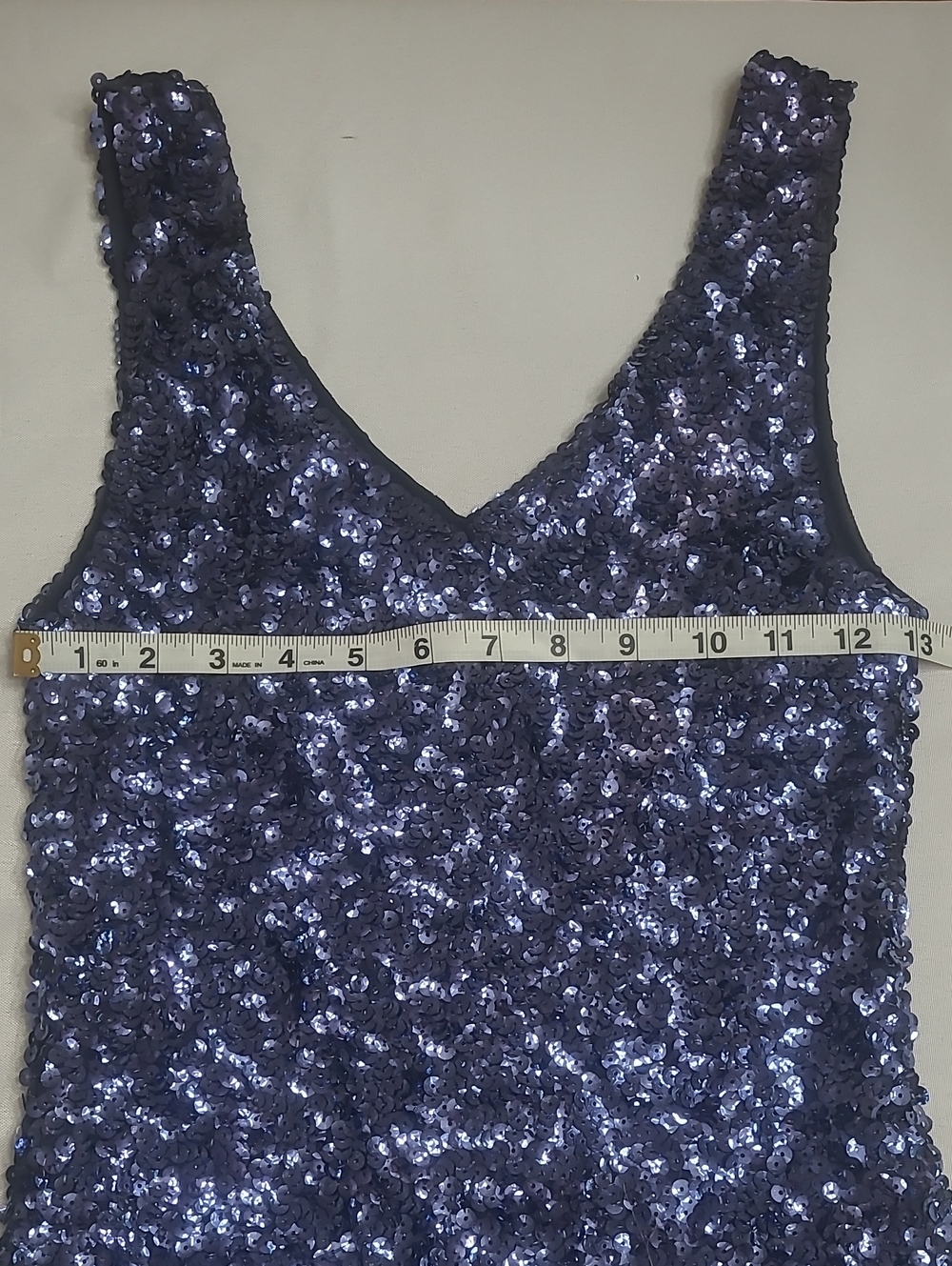 Amber Blue Sequin Mini Dress - Picture 4 of 5